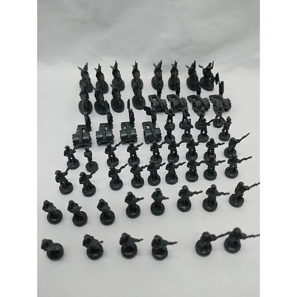 Set Of (60) 2003 Risk Gray Board Game Player Pieces